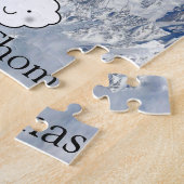 Rätsel Weiße und schwarze Pinguine Skiwolken Puzzle (Seite)