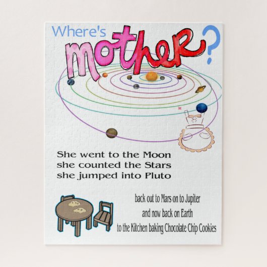 Rätsel Wo ist Mutter? Puzzle (Vertikal)