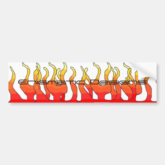 Rätselhafte Aufkleberflammen Autoaufkleber (Vorne)
