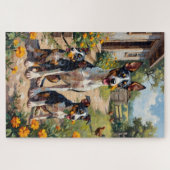 Ratt Terrier Farm Garten Kunst Puzzle (Horizontal)