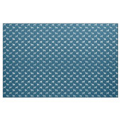 Ratt Terrier Silhouetten Blau-Weiß-Muster Stoff (Yard (91,4 cm))