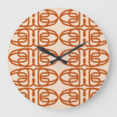 RATTAN acrylic wall clock Große Wanduhr (Vorderseite)
