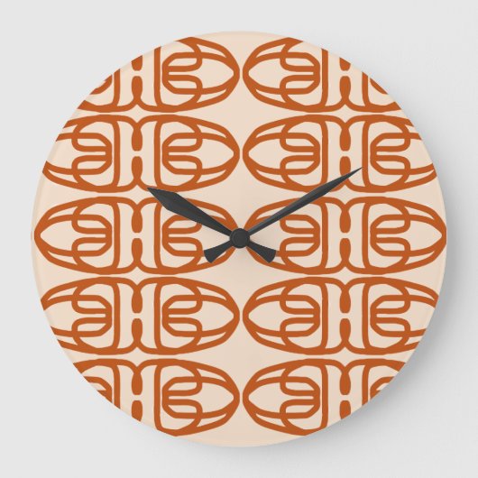 RATTAN acrylic wall clock Große Wanduhr (Vorderseite)