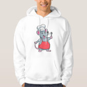 Ratte als Koch mit Cooking Schürze & Spoon Hoodie (Vorderseite)