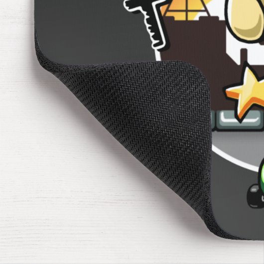 Ratte auf einem Skateboard Mousepad (Ecke)