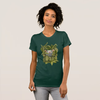 Ratte, die aus Blätterunkraut-Holz-T - Shirt