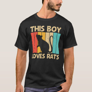 Ratte für Jungen Kinder Maus Haustier Nagetier Rat T-Shirt