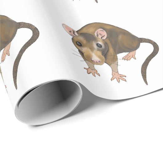 Ratte Geschenkpapier (Rolleneckpunkt)