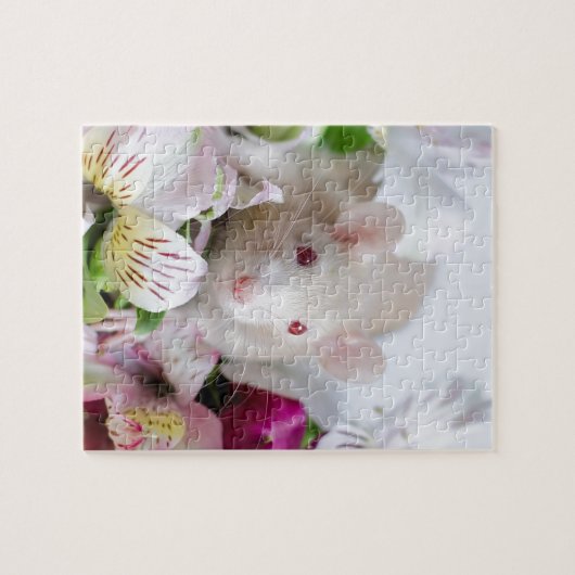 Ratte in den Blumen Puzzle (Horizontal)