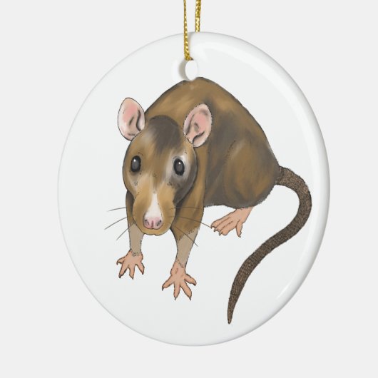 Ratte Keramikornament (Links)