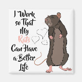 Ratte Lover Magnet (Vorne)
