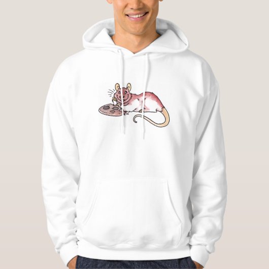 Ratte mit einem PlätzchenHoodie Hoodie (Vorderseite)