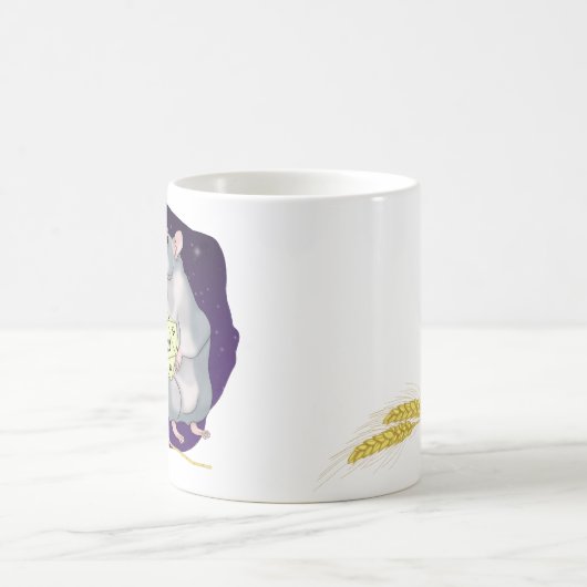 Ratte mit einem Zaubertrank. Sternenhimmel. D20 Kaffeetasse (Mittel)