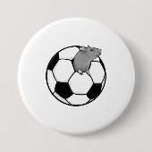 Ratte mit Fußball Button (Vorderseite)