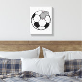 Ratte mit Fußball Leinwanddruck (Insitu (Schlafzimmer))