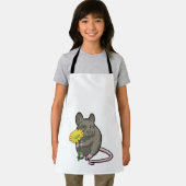 Ratte mit gelber Blume Schürze (Insitu)