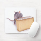 Ratte mit Käse Mousepad (Mit Mouse)