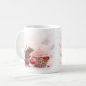 Ratte mit kleinem Kuchen Kaffeetasse (Vorderseite Links)