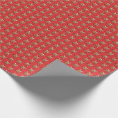 Ratte mit Weihnachtsmannmütze Geschenkpapier (Ecke)