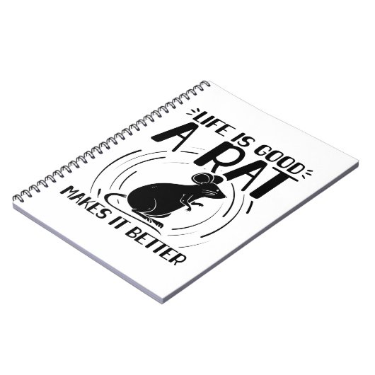 Ratte Pet | Geschenke für Rattentiere Notizblock (Linke Seite)