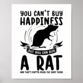 Ratte Pet | Rodent Zuhause Rat Animals Geschenk Poster (Vorne)