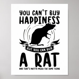 Ratte Pet   Rodent Zuhause Rat Animals Geschenk Poster