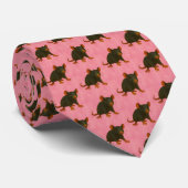 Ratte:pink Krawatte (Gerollt)