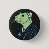 Ratte Punk™ Button (Vorderseite)