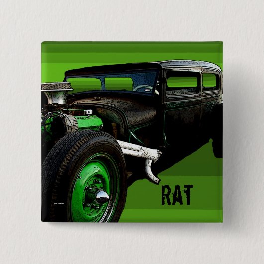 Ratte Rod Button (Vorderseite)