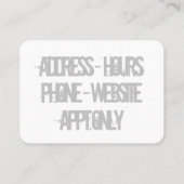 Ratte Rod Visitenkarte (Rückseite)