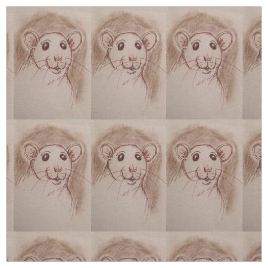 Ratte-tastic Ratten-Cartoon-Gewebe Stoff (Muster)