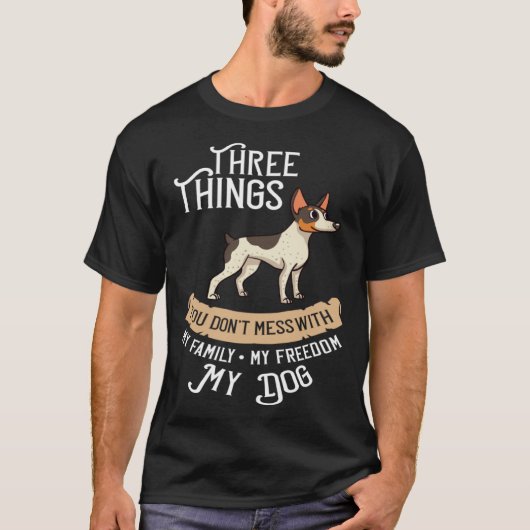 Ratte Terrier Dog Welppies Eigentümer 1 T-Shirt (Vorderseite)