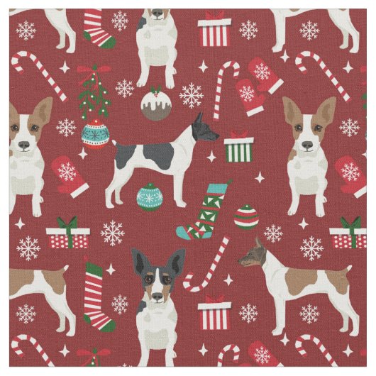 Ratte-Terrier-Hundeschlitten Stoff (Nahaufnahme)