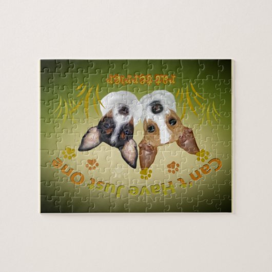 Ratte Terrier kann gerade ein nicht haben Puzzle (Horizontal)
