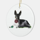 Ratte Terrier Keramikornament (Links)