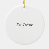 Ratte Terrier Keramikornament (Hinten)