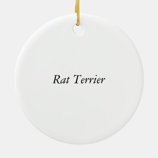 Ratte Terrier Keramikornament (Hinten)