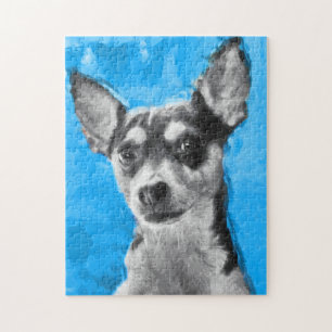 Ratte Terrier, moderne Kunst, Puzzle