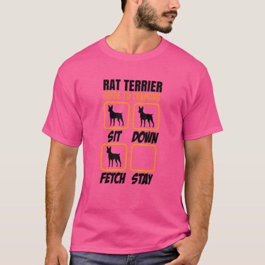 Ratte Terrier Training Guide Hundebesitzer T-Shirt (Vorderseite)