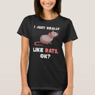 Ratte Tierbesitzer Süße Nagetier Tier Ratte T-Shirt