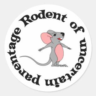 Ratten-bastard Runder Aufkleber