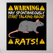 Ratten-Besitzer Vortrag über Ratten Poster (Vorne)