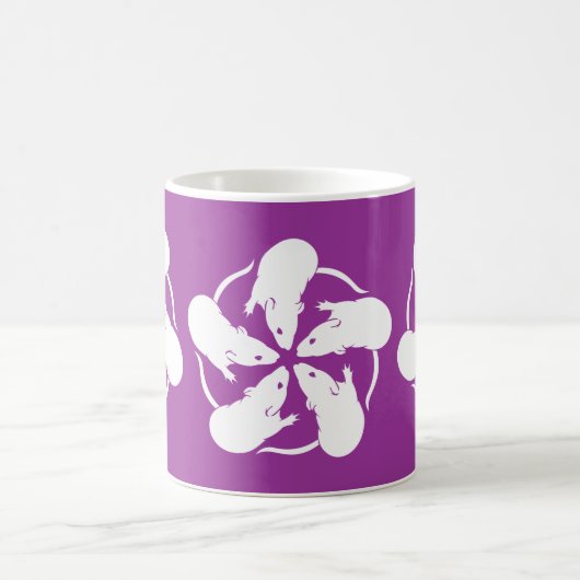 Ratten-Blumen Kaffeetasse (Mittel)