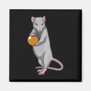 Ratten Bowling Bowling Kugel Sport Magnet