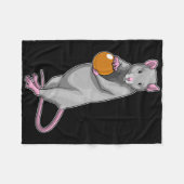 Ratten Bowling Bowlingkugel Sport Fleecedecke (Vorderseite (Horizontal))