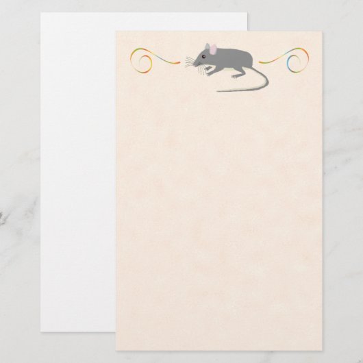 Ratten Briefpapier (Vorne/Hinten)