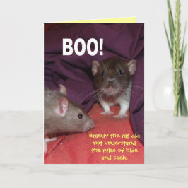 Ratten, die eine individuell anpassbare Grußkarte  Karte