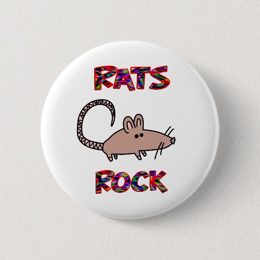 Ratten-Felsen Button (Vorderseite)