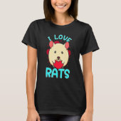 Ratten für Haustiere oder Maus als Heimmäuse und R T-Shirt (Vorderseite)