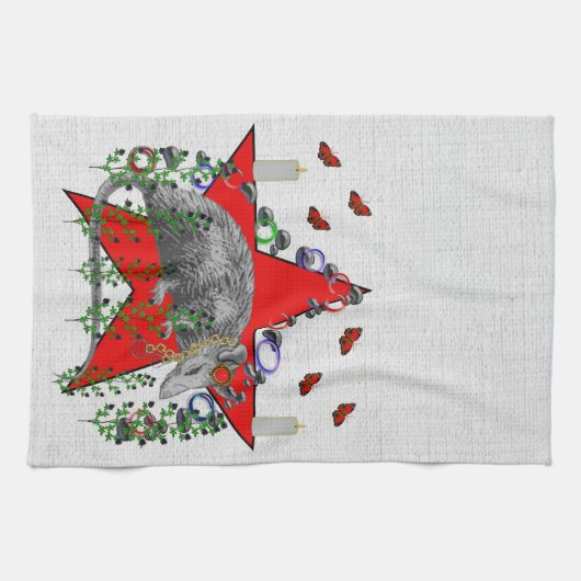 Ratten-Gott Handtuch (Horizontal)